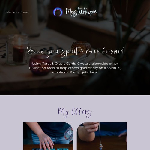 Squarespace Website for a Tarot Reader
