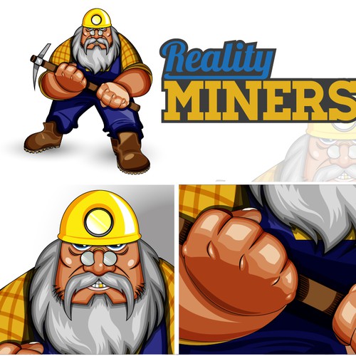 Logo with Character for Reality Miners