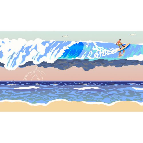 Zoom background illustration