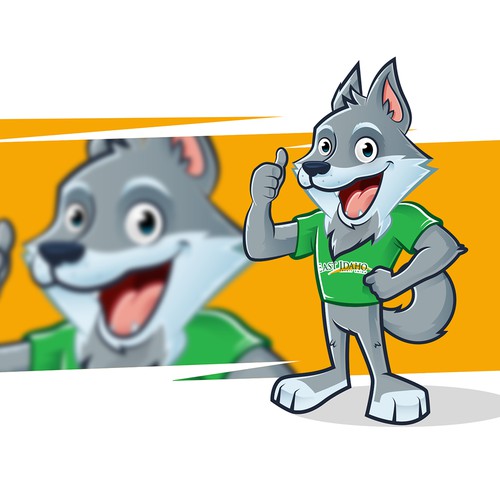 Wolf mascot for financial company