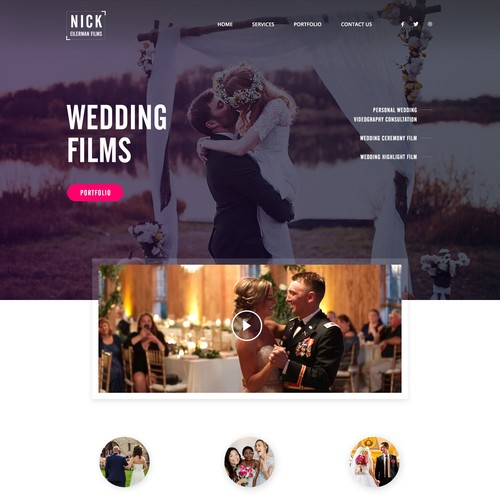 Modern High-End Wedding Videographer Wordpress Theme