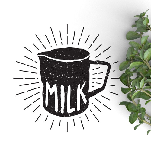 Logo concept for Milk cafe