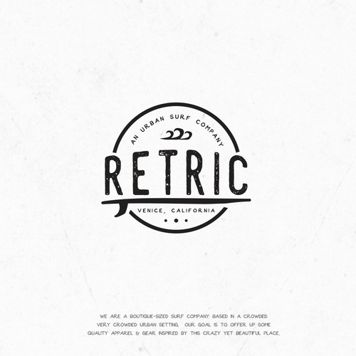  Logo Design for RETRIC, an urban surf company