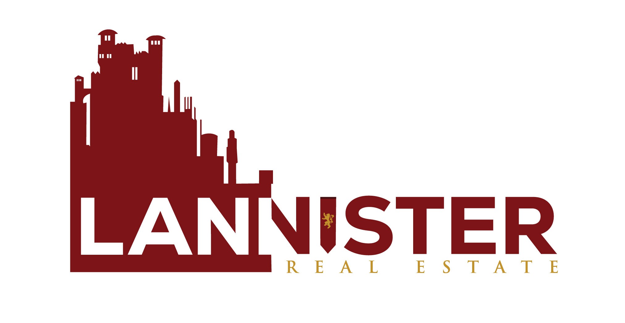 Design a House Lannister Game of Thrones Inspired Real Estate Logo
