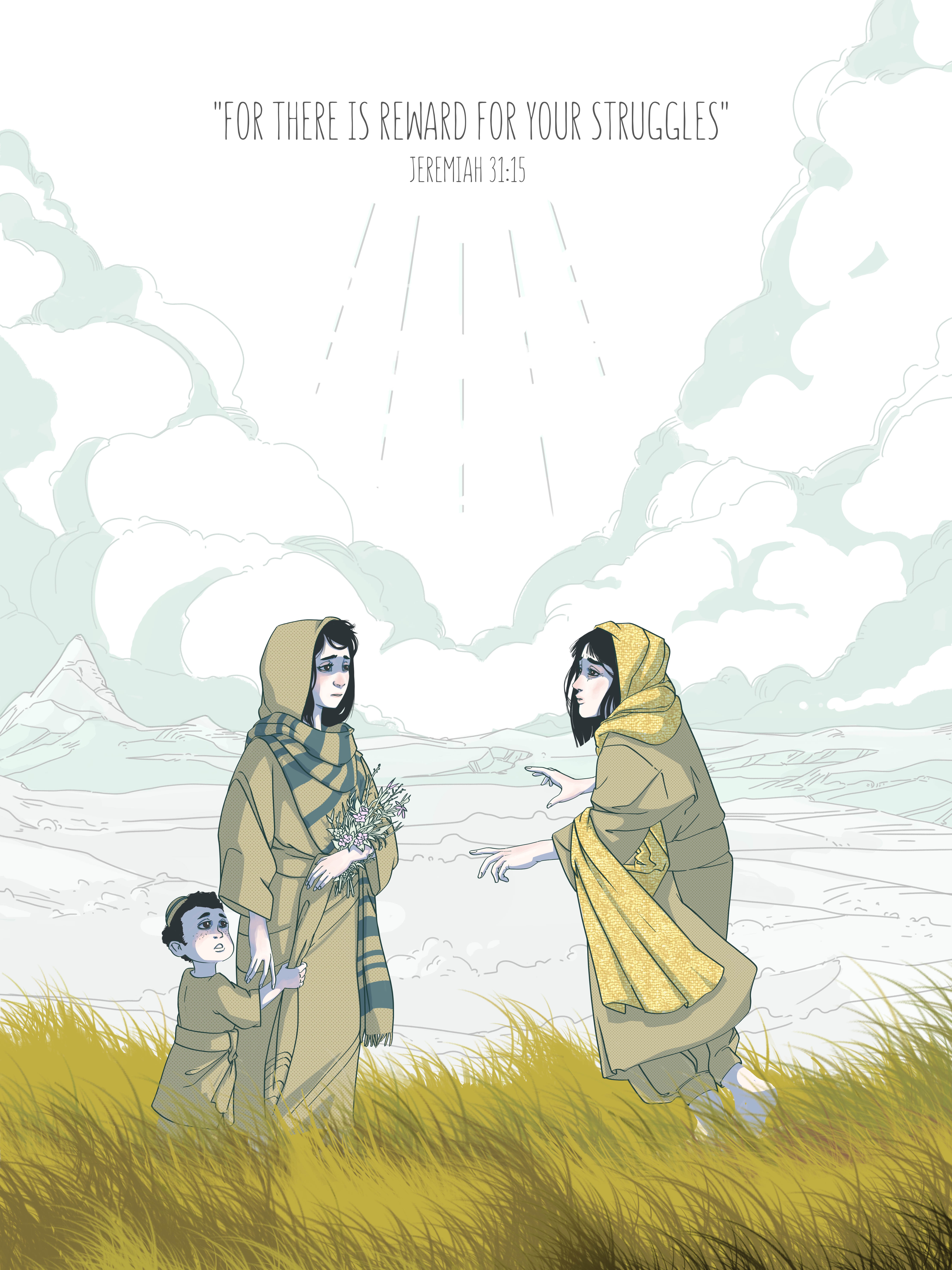 Illustrate a Biblical Scene for Canvas Art