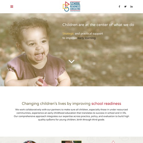 Redesign the website for School Readiness Consulting