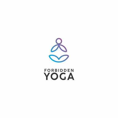 Simply and strong logo design for yoga class