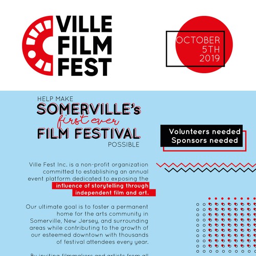 Poster for a film festival - Ville Film Fest