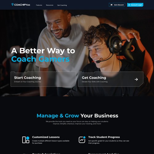 Coachify Landing Page