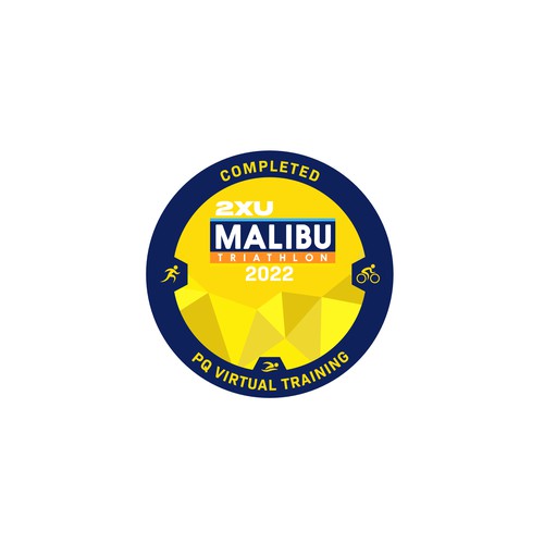 Finisher Badge for 2XU Malibu Triathlon 2022