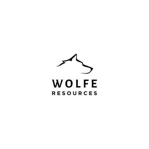 Minimalist logo for geological experts team: Wolfe Resources
