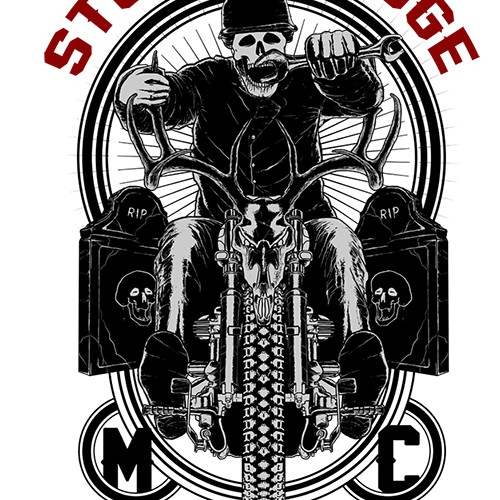 create a T-shirt design for a New York Civil Service Motorcycle Club