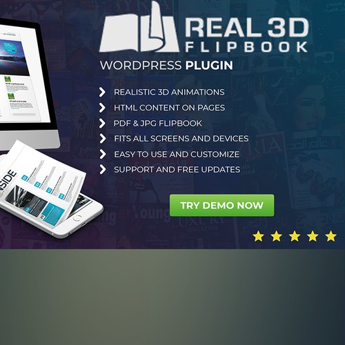 Real3D Flipbook page design