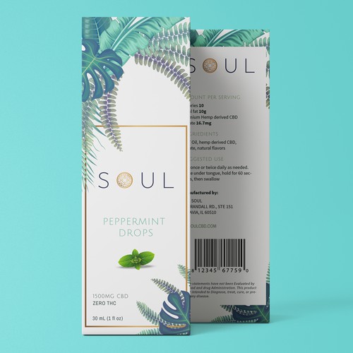 Soul CBD Oil Peppermint  drops