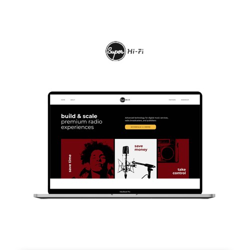 Music Software Tech Website Design
