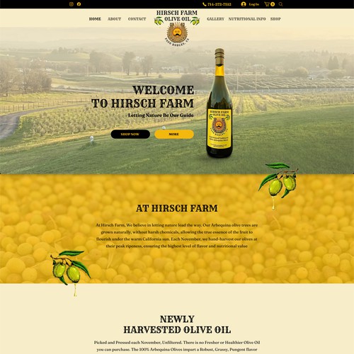 Hirsch Farm Paso Wix design