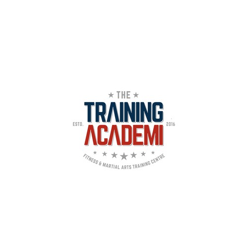 Simple and clean concept typography design for Training Academy