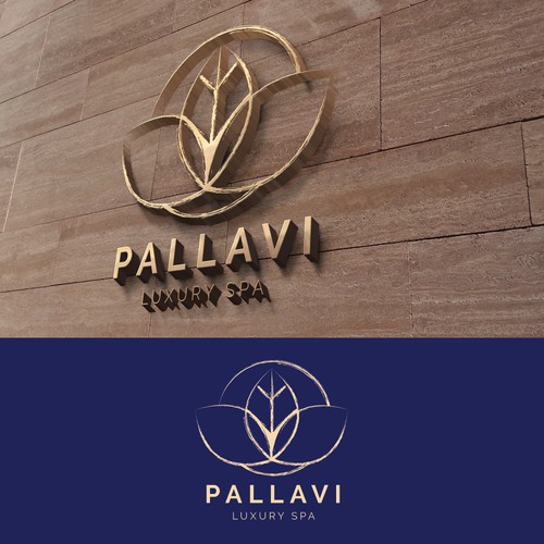 Elegant, rustic logo for luxury spa.