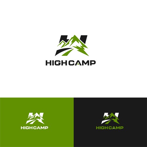 High Camp Outdoor logo design