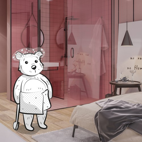 Illustration for mascot hotel