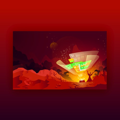 Magical Illustration for a technology company