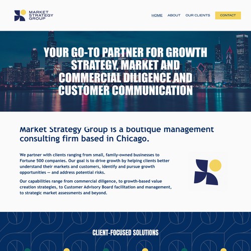 Management Consulting Website Redesign