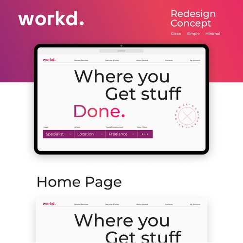 workd.ch redesign concept