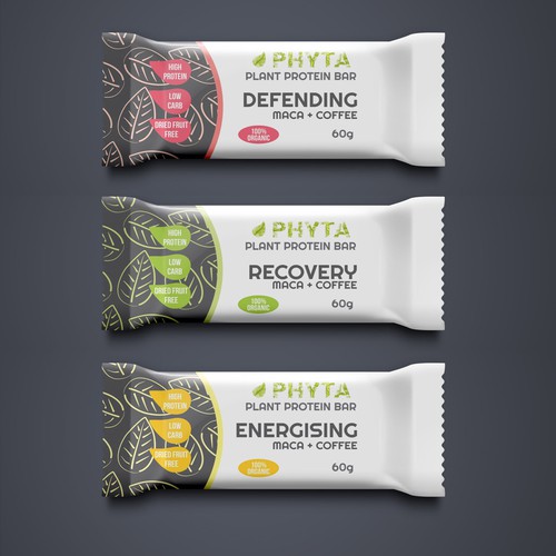 Phyta; a plant-based protein bar needs a dope, fresh packaging design
