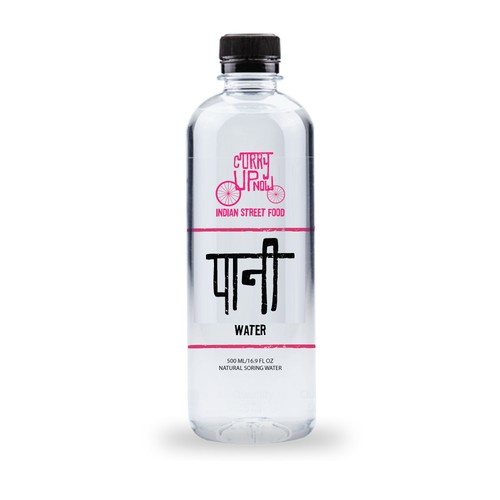 Water Bottle Design for Curry Up Now