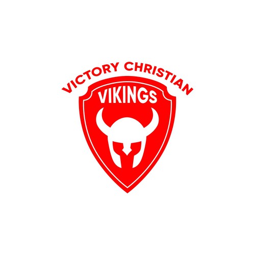 I created a Christian Viking logo design based on the Viking helmet concept.