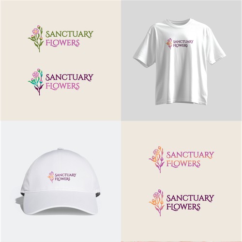 Design an iconic logo for our small flower farm