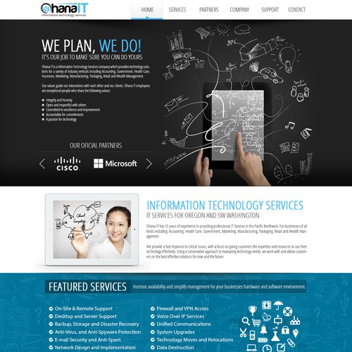 website design for Ohana IT