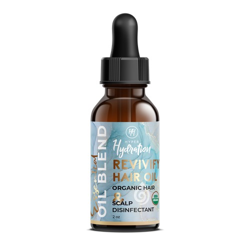 Revivify Hair Oil label design