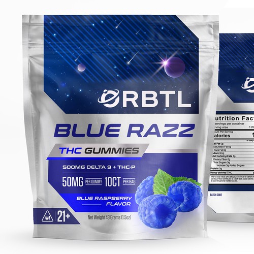 Blue Razz THC Gummies