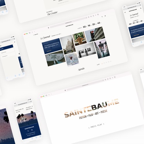 Website design for Saintebaume Journal
