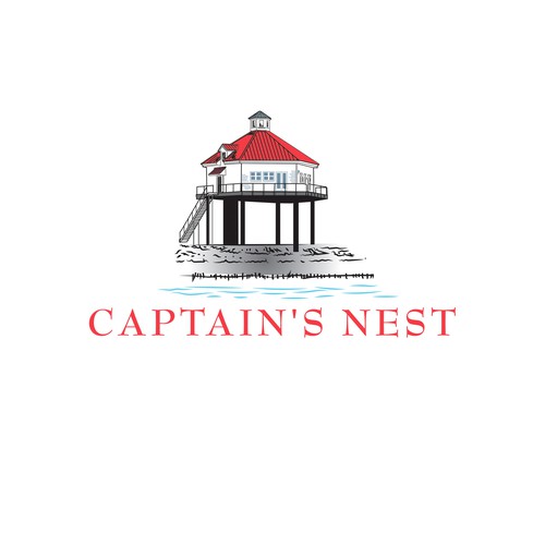 Design a logo for unique AIRBNB on the River - Captain's Nest!