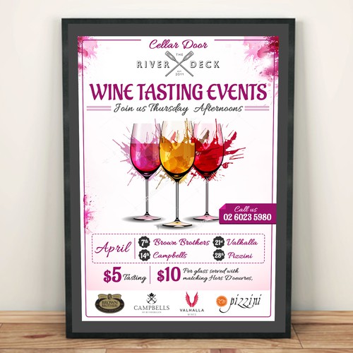 Wine Testing Events Poster