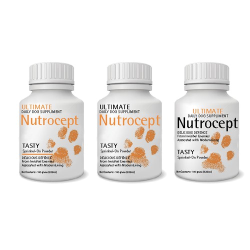 product label for Nutrocept