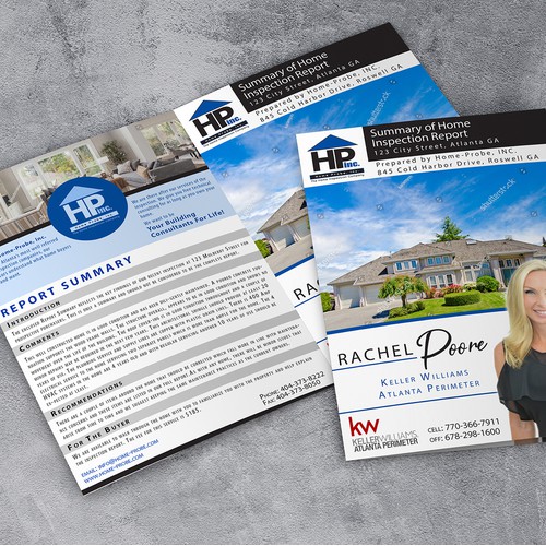 flyer design Home-Probe, Inc. Real Estate & Mortgage