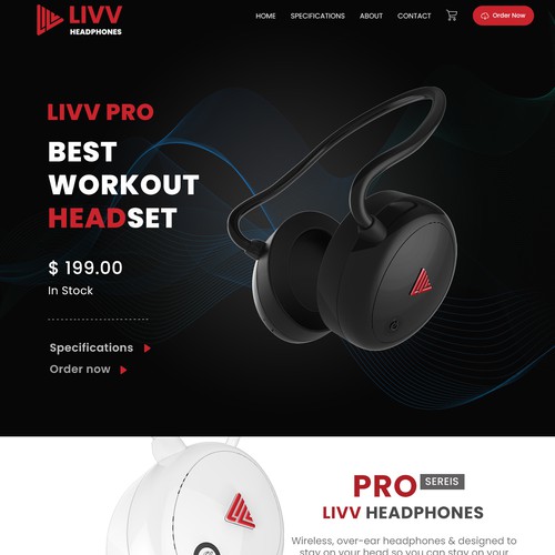 Headphone Website Design