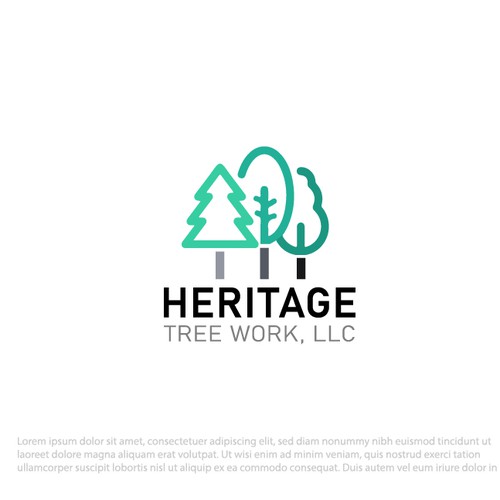 Classic Logo Concept for "Heritage Tree Work, LLC"