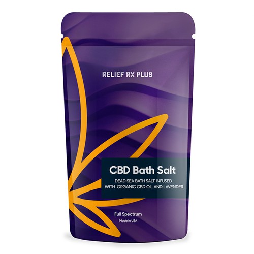 A Bath CBD Oil Salt Packaging