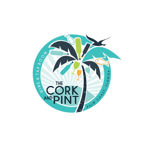 Beach&Wine Lvrs-New Wine Bar needs logo! Help put us on the map! The Cork & Pint
