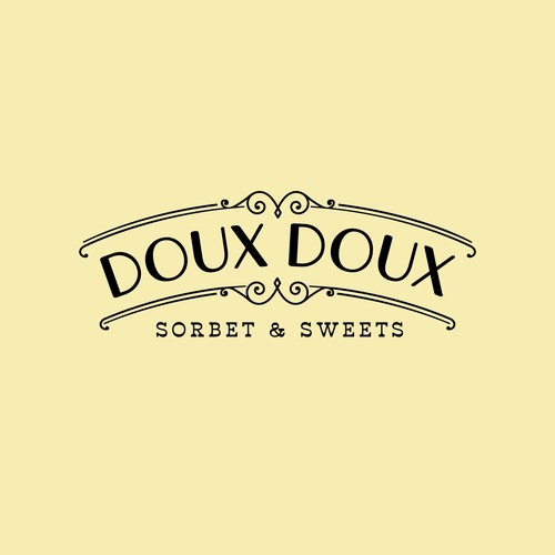 Logo concept for gourmet sorbet shop
