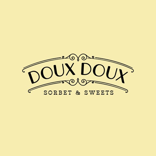 Logo concept for gourmet sorbet shop