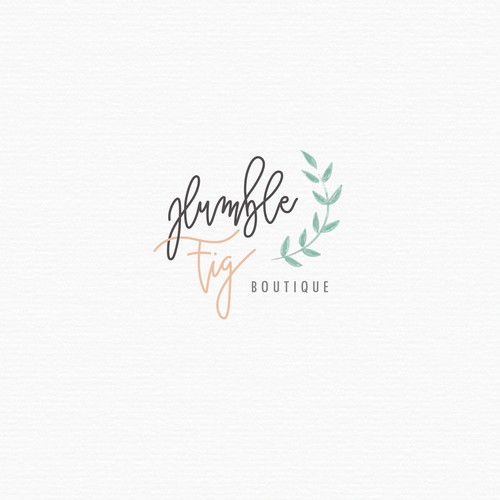 Hand lettered logo for a botique