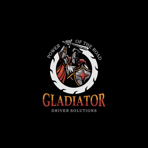 masculine logo for Gladiator Driver Solutions