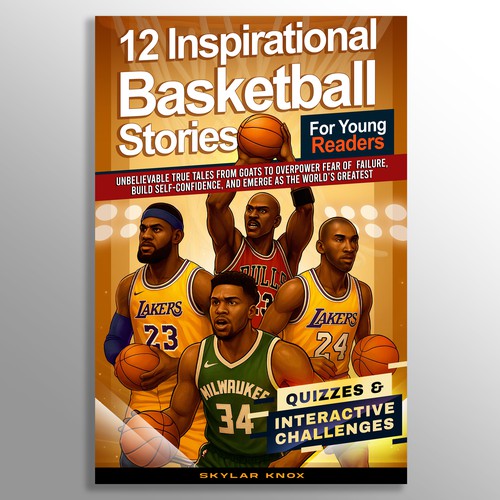 Basketball themed book layout