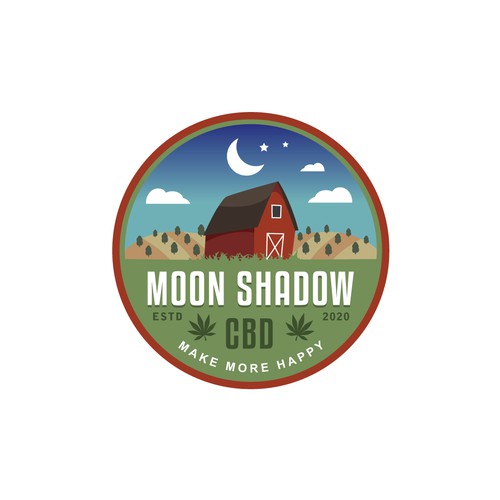 Logo concept/badge Moon Shadow CBD