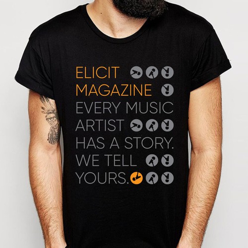 T-shirt disign for Music Magazine 